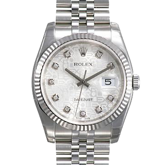 ROLEX ロレックス レプリカ パーペチュアルデイトジャスト 116234G シルバー